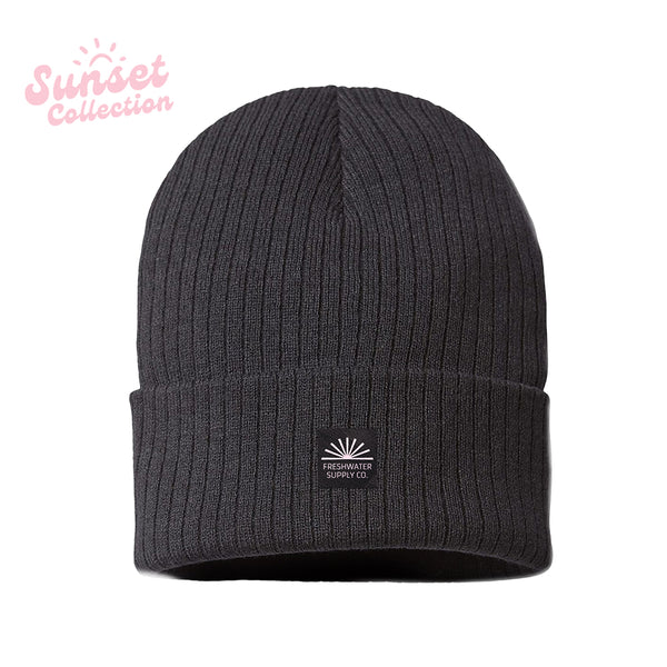 Freshwater Sunset Collection Rib Knit Cap