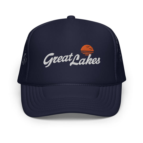 Great Lakes Sunset Foam Trucker Cap